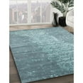 thumbnail image 3 of Ahgly Company Machine Washable Indoor Rectangle Contemporary Blue Hosta Blue Area Rugs, 4' x 6', 3 of 7