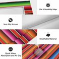 thumbnail image 6 of Mexican Style Outdoor Rug for Patio/Deck/Porch, Non-Slip Large Area Rug 5 x 7 Ft, Colorful Mexico Stripes Orange Red Indoor Outdoor Rugs Washable Area Rugs, Reversible Camping Rug Carpet Runner, 6 of 8