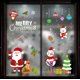 thumbnail image 1 of Pegatinas navideñas, decoraciones para centros comerciales, pegatinas para ventanas de vidrio, diseño de escena, pegatinas estáticas de PVC, pegatinas de pared, flores para ventanas, 1 of 5