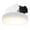 White, variant on Akicon Round Black Bathroom Exhaust Fan with 3CCT LED Light & 5W Night Light, 110 CFM, 2.0 Sones Quiet Energy Efficient Vent Fan, 2700K/4000K/5500K