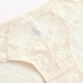 thumbnail image 5 of Womens Floral Lace Panties Bikini Underwear - Comfortable & Breathable Daily Wear - Beige, 1-Pack,Size XL, 5 of 6