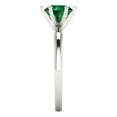 thumbnail image 3 of 1 ct Round Cut Simulated Emerald Solitaire Engagement Ring for Women in 18K White Gold, 3 of 5