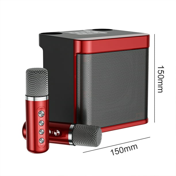 Wireless Karaoke Microphone Bluetooth Speaker Handheld Portable Speaker KTV  Player with Dancing Sound Card with Sound Effects
