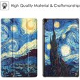 thumbnail image 3 of Case for Samsung Galaxy Tab A 10.1 T510 / T515 2019 - Ultra Slim Superlight Synthetic Leather Protective Case with Stand Function for Samsung Galaxy Tab A 10.1 Inch 2019 Tablet, Starry Night, 3 of 7