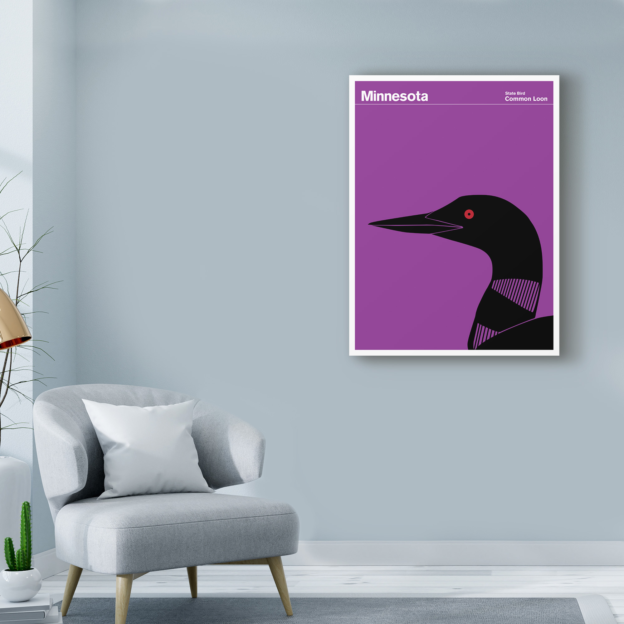 Trademark Fine Art 'Common Loon Bird Minnesota' Canvas Art by Print Collection - Artist