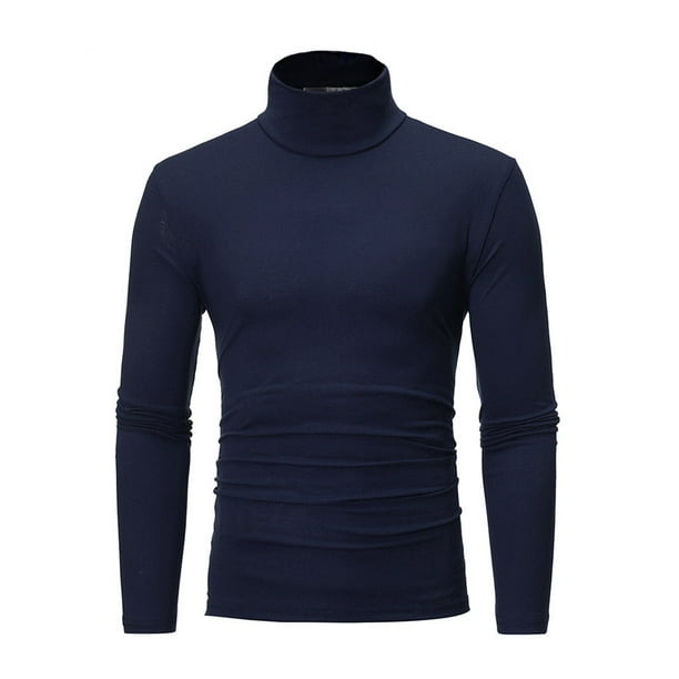 Meihuida - Mens Thermal Cotton Turtle Neck Skivvy Turtleneck Sweaters ...