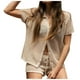 thumbnail image 1 of Conjunto de dos piezas de manga larga y pantalones cortos de color liso para mujer, ropa informal de algodón para estar por casa - S-XXXL, 1 of 7