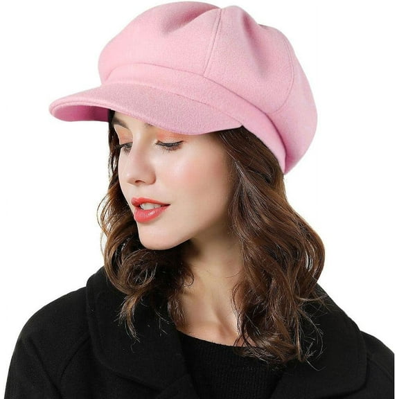 Women Beret Newsboy Hat Wool Cap Classic British Style Beret Cap Autumn Spring Winter Cap Hat