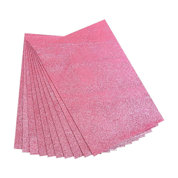 Hojas de espuma para manualidades brillantes, 10 hojas de origami para manualidades, papel de espuma con brillantina C