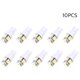 thumbnail image 1 of DC12V 1W 5 LED Car Light Bulb 10 Pack T10 Base Socket Holder White Light, 1 of 8