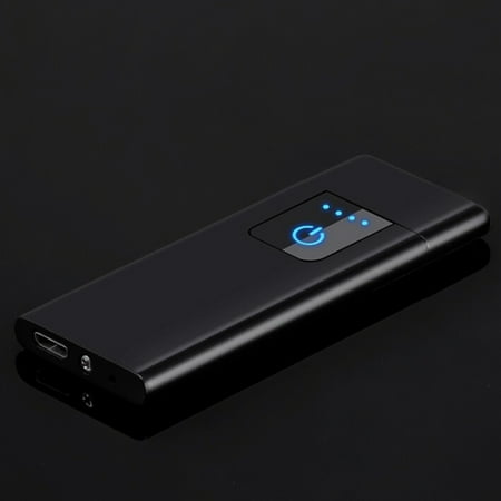 Skull Black Matte Lighter - Outdoor USB Lighter Sensor Touched Senstive Switch Lighter Cigarettes For Smoking Ciga Electronic Lighter Free