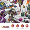 thumbnail image 4 of Yibo Butterfly Blanket Flannel Soft and Comfortable Anti-static Bed Sofa Blanket, 4 of 5