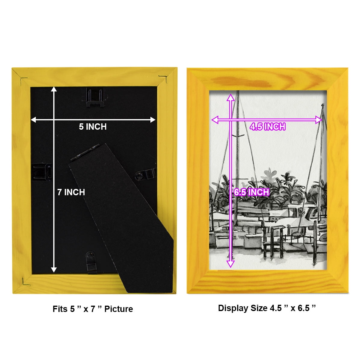 Neutral Tropics II - Framed Print w/glass - Sunflower Yellow
