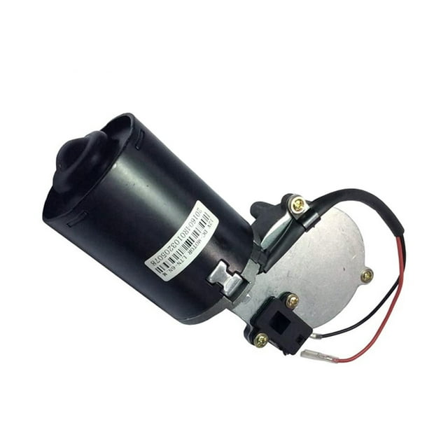 Moteur à Engrenages Réversible Électrique 12V 24V DC à Couple Élevé 45/50 Tr/min Filetage Angle Droit Double Arbre Plat Adapté aux Hôtels, Usines, Grand Utilisation