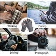 thumbnail image 2 of OwnShow Winter Warm Ice Fishing Gloves, Outdoor Sports Riding Velvet Waterproof Fingerless Fly Fishing Mittens for Men, 2 of 10