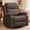 Brown, variant on Korser Swivel Rocker Recliner Chair for Adults with Massage and Heat,Upholstered Manual Recliner with Side Pockets Glider Recliner for Living Room,Linen,Beige