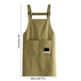 thumbnail image 4 of Viflosae Kitchen Aprons for Women Chef Apron for Men Adjustable Vests Apron with Pockets Kitchen Household Cooking Waterproof and Oil Proof Catering Work Clothes Waistcoat Unisex BBQ Apron, 4 of 7