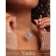 thumbnail image 2 of Yndra Heart Necklace for Women,S925 Sterling Silver December Tanzanite Birthstone Crown Pendant Necklace,Jewelry Gift for Her Wife Mom Girlfriend,Birthday Valentine’s Day Mother’s Day Gift, 2 of 11