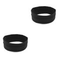 thumbnail image 2 of Minnieouse Diadema deportiva para Yoga a la moda, banda para el sudor sólida ajustable para Fitness, accesorios para el cabello para niñas de 2piezas Negro, 2 of 6
