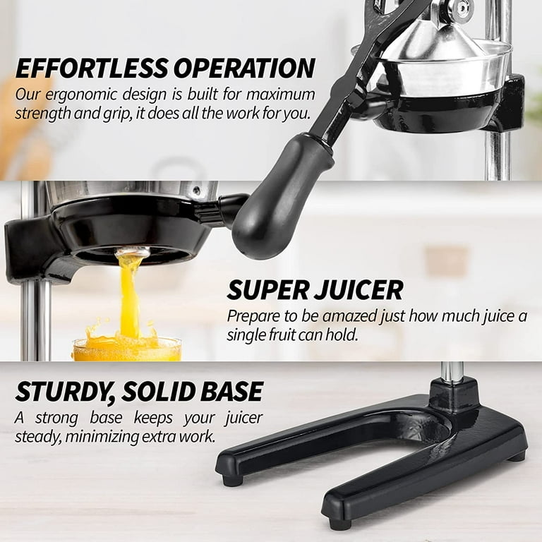 Zulay Kitchen Heavy-Duty Manual Citrus Juicer - Extra Tall