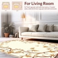 thumbnail image 2 of ODIKA 3'x5' Machine Washable Non-Slip Area Rug, Timeless Botanical Vine Scroll Decorative High Traffic Rug, Beige, 223833, 2 of 7
