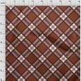 thumbnail image 3 of oneOone Georgette Viscose Fabric Tartan Check Printed Fabric 1 Yard 42 Inch Wide, 3 of 4