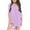 Purple, variant on TBWNWG Chiffon Beach Dress Swimsuit Cover Up for Girls Lightweight Summer Bikini Shirt Bathing Suit Outerwear,Size 6-7 Years
