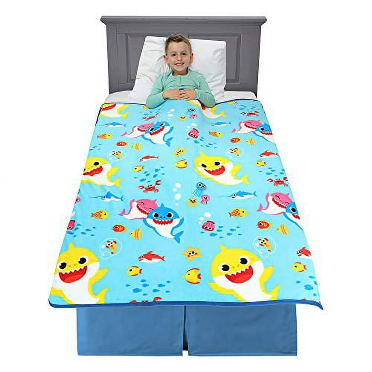 Franco AT0468 Kids Bedding Super Soft Plush Throw Blanket 46 x 60 Twin Size Baby Shark 46 in x 60 in Walmart