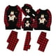 thumbnail image 1 of Conjunto de ropa de hogar para padres e hijos, pijamas de manga larga con estampado de oso de dibujos animados a cuadros navideños europeos y americanos, novedad de 2025, 1 of 4