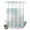 Aqua, variant on No Hook Shower Curtain, Aqua White Shower Curtains for Bathroom with See Through Top Window, Abstract Grey Chrysanthemum Flower Floral Waterproof & Washable Bath Curtain Stall 48"x72"