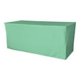 thumbnail image 1 of LA Linen TCpop-fit-96x30x30-MintP44 2.77 lbs Polyester Poplin Fitted Tablecloth, Mint, 1 of 1