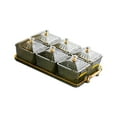 thumbnail image 5 of deevoka Divided Serving Dishes Nordic Dried Fruit Plate for Chocolate Cookies Fruits green, 5 of 9