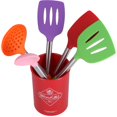 thumbnail image 4 of 15PCS Silicone avec Poignée en Acier Inoxydable - Chaleur, Structure Robuste - Gratter - Facile à Nettoyer et Stocker, Ensemble d'Outils de Cuisine, 4 of 8