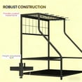 thumbnail image 5 of Deck Box Garden Tool Organizer,3-Tier Yard Tool Storage Rack,with Hooks for Long-Handled,Broom,Shovel,Outdoor Storage Box, 5 of 8