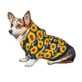thumbnail image 7 of Honeii Sunflowers Print Small Dog Hoodies Pet Hooded Sweatshirts Fall Winter Puppy Cat Sweaters Warm Clothes for Small Dogs Outfits Costume-X-Small, 7 of 7