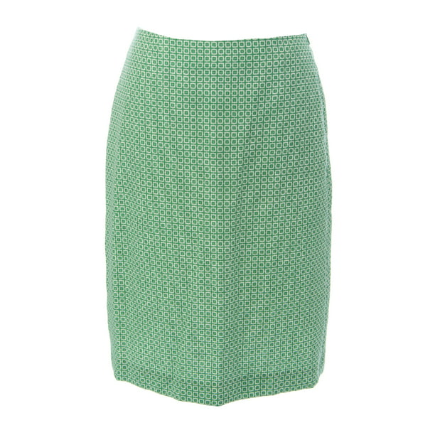 Boden - BODEN Women's British Wool Printed Skirt, Green, US 8L ...