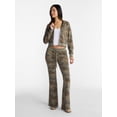 thumbnail image 3 of No Boundaries French Terry Zip-Up Hoodie Jacket, Women's Sizes XXS-XXL, 3 of 6