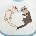 thumbnail image 4 of Inktastic Cute Ferret Heart Boys or Girls Baby Bib, 4 of 4