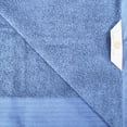 thumbnail image 5 of Superior Turkish Cotton Highly-absorbent 4-Piece Bath Towel Set for Bathroom, Spa, and Gym, Blue, 5 of 10