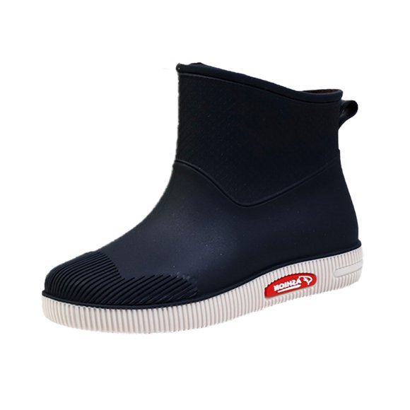2025 Rainshoes Women Short Tube Womens Winter Plush Thermal Water Shoes Womens Boot Laces Shoes Women Rain Wide Foot Winter Boots for Women Boots