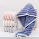 thumbnail image 2 of Microfiber Hair Drying Towel for Women Quick Dry Super Absorbent Wrap Cap with Secure Fit Gray, 2 of 4