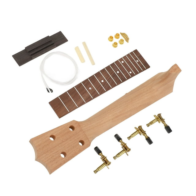 Ukulele Neck Kit, Fine Workmanship Build Your Own Ukulele Kit Professional for Home Activities