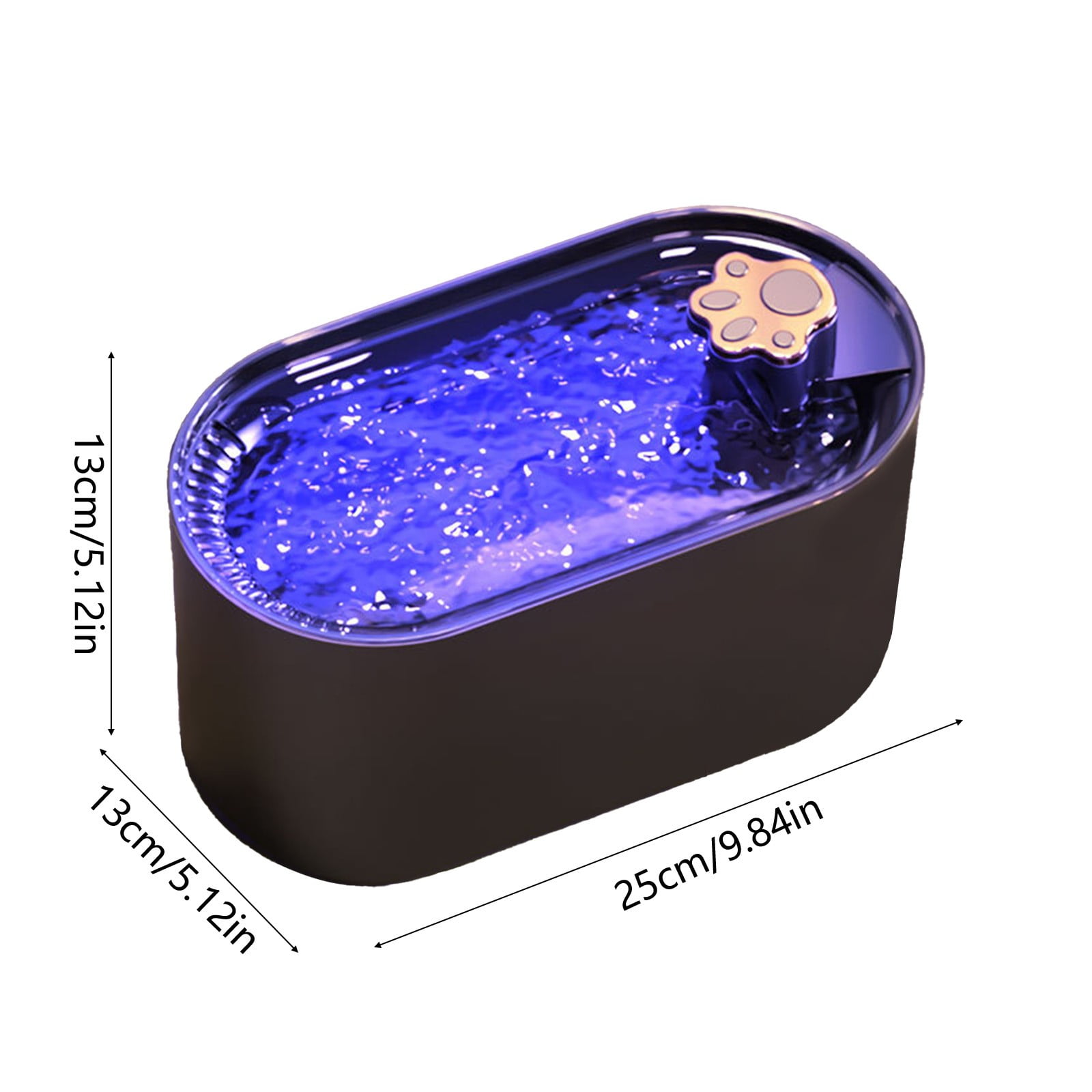 3L Automatic Pet Drinking Fountain with LED Indicator Light, Silent Circulating Water Bowl for Cats and Small Dogs, Filtration System for Fresh Water, Easy to Clean and Maintain