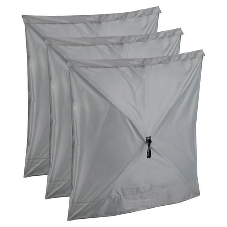 CLAM Quick-Set Screen Tent Wind & Sun Panel, Accessory Only, Gray (3 pack)