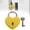 Yellow, variant on Mini Heart Shaped Padlock with Key Set, Colorful Metal Small Luggage Locks for Diary Book, Jewelry Box, Backpack, Wishing Tree and Wedding Decoration(Yellow)