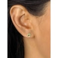 thumbnail image 6 of PalmBeach Jewelry 5-Pair CZ Stud & Hoop Set 4 TCW. Goldtone & Gold Ion Plated Stainless Steel, 6 of 8