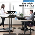 thumbnail image 2 of Bureau Debout 32 Pouces Hauteur Réglable Convertisseur de Bureau Debout avec Clavier Double Moniteur pour Bureau à Domicile, 2 of 7