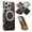 Brown, variant on Designed for iPhone 16 Pro Max Case with Magnetic Ring Stand & Secure Ring Grip, Slim PU Leather Hybrid Metal Phone Cover Compatible with Mag-Safe, Military Grade Protection with Stand Ring, Khaki