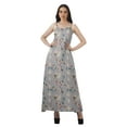 thumbnail image 1 of Moomaya Tenue d'Été pour Femmes en Rayonne Imprimée Partout Robes de Soirée Grande Taille, 1 of 4