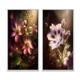 thumbnail image 2 of Designart "Fairy Daisy Wonderland Up Close I" Daisy Framed Wall Art Set Of 2 - Traditional Pink Gallery Wall Frame Set For Home Decor, 2 of 6